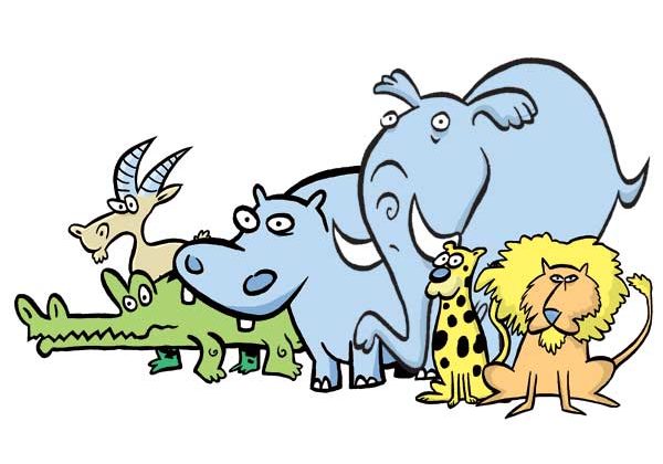 African Animals Cartoon Workshop