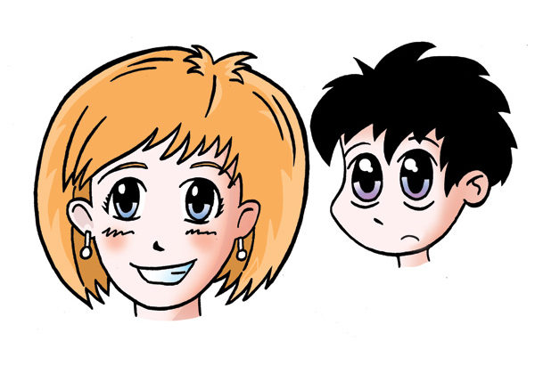 Cartoon Manga Heads And Faces Workshop
